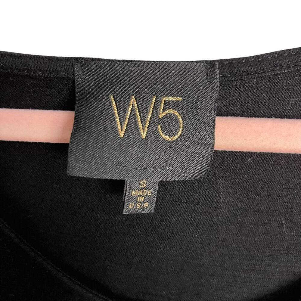 Anthropologie W5 Be Merry Studded Black Shirt - Picture 2 of 4